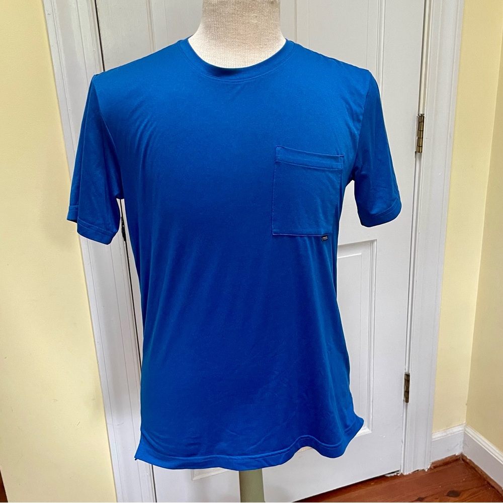 REI x Outdoor Afro Pocket Trail T-Shirt bright blue - men's Small